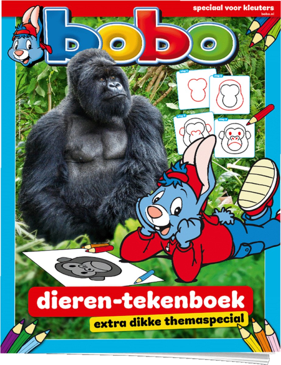 Bobo dieren-tekenboek - Leren tekenen voor kinderen