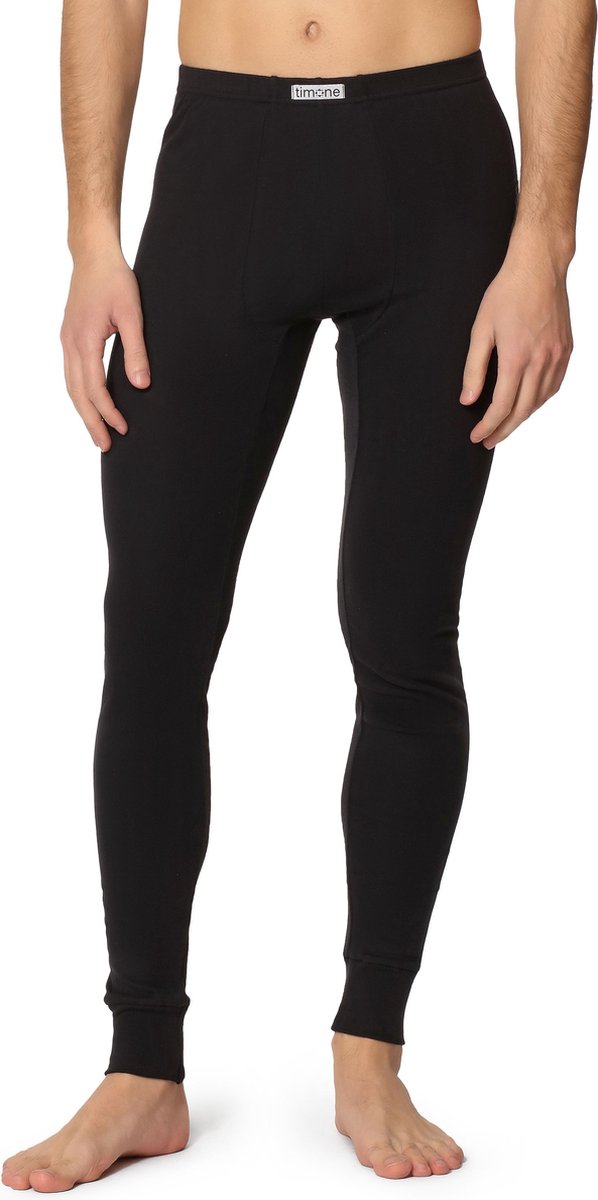 Timone Heren Thermobroek - Sport - Sporbroek - Lang - Katoen - TI-TI30-127 - Zwart - XXL
