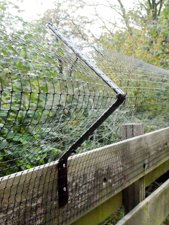Catworkz - 5 meter Budget Compleet katten wering pakket - Stalen beugels