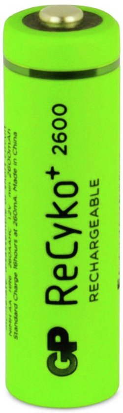 GP Batteries 270AAHCE-2WB2, Batterie rechargeable, AA, Hybrides nickel-métal (NiMH), 1,2 V, 2 pièce(s), 2600 mAh