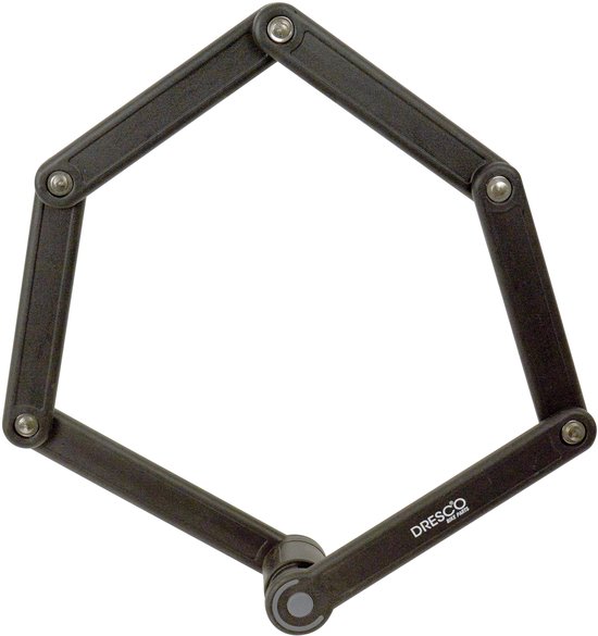 Dresco - Vouwslot - 85x5,5cm - Met houder - Zwart van Dresco — afbeelding 4
