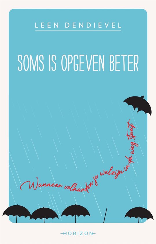 Soms is opgeven beter - cover
