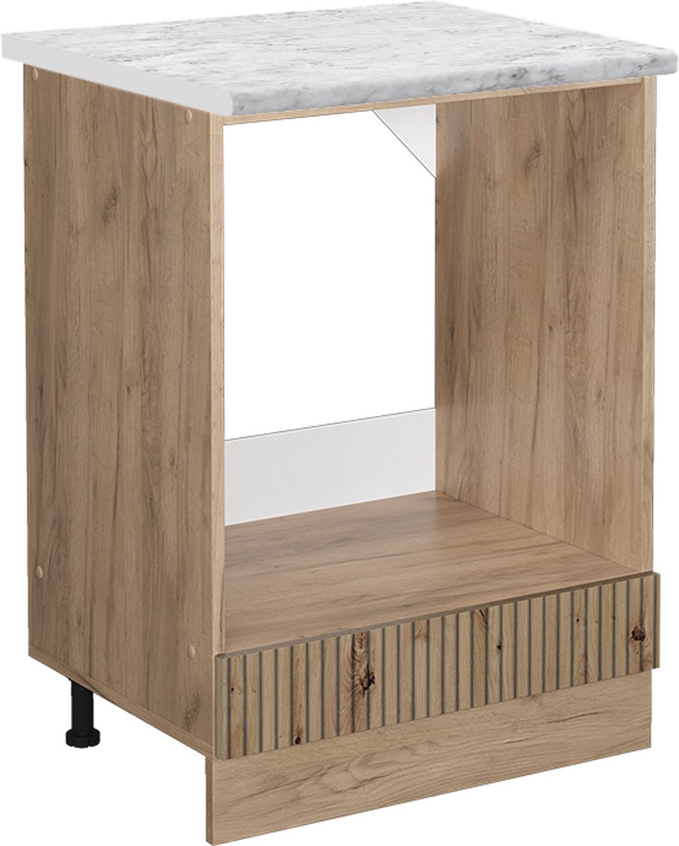 Vicco R-Line Ovenombouwkast – 60 cm WB Marmer Artisanaal eiken Artisanaal eiken/Goudkleurig Eiken