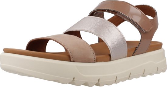 Geox Xan2.1s Sandales pour femmes Beige, Or EU 39 Femme
