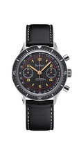 Hanhart 415 ES Iconic - Horloge - zwarte band - 39 mm