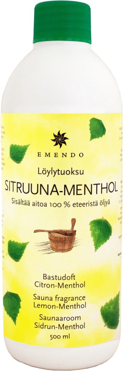 Emendo Sauna geur Lemon - Menthol 500 ml - Opgietmiddel Sauna