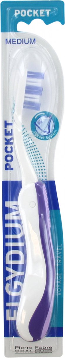 Goedkoopste Elgydium Pocket Medium Tandenborstel (Kleur Violet