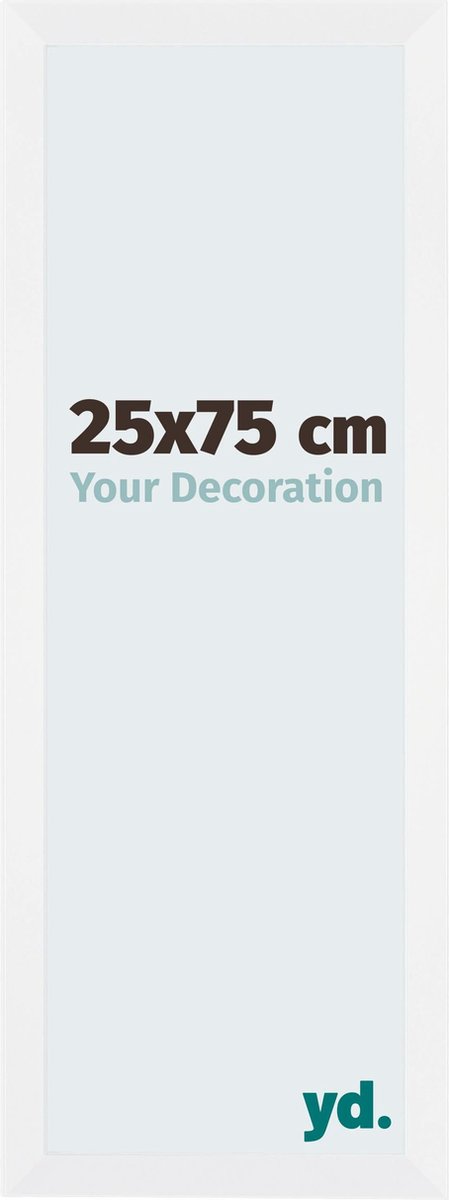 yd. Your Decoration - Fotolijst 25x75 cm - MDF - Wit Mat - Catania