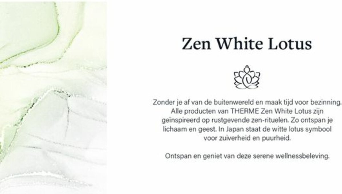 Zen White Lotus Foaming Shower Gel 200ml van Therme — cadeau in Verzorging - foto 5