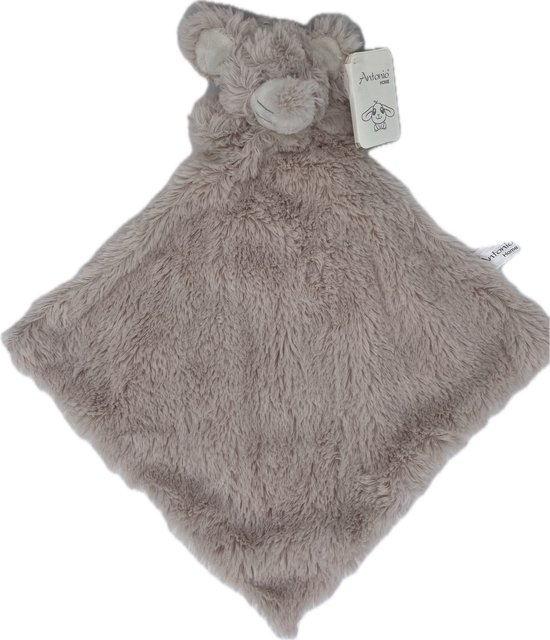 Knuffeldoekje baby en peuter - Kraamcadeau - Knuffeldoek met muis als dierenvriendje - Vierkant 30x30 cm - Licht roze - Knuffelzacht van Funnies. — afbeelding 3