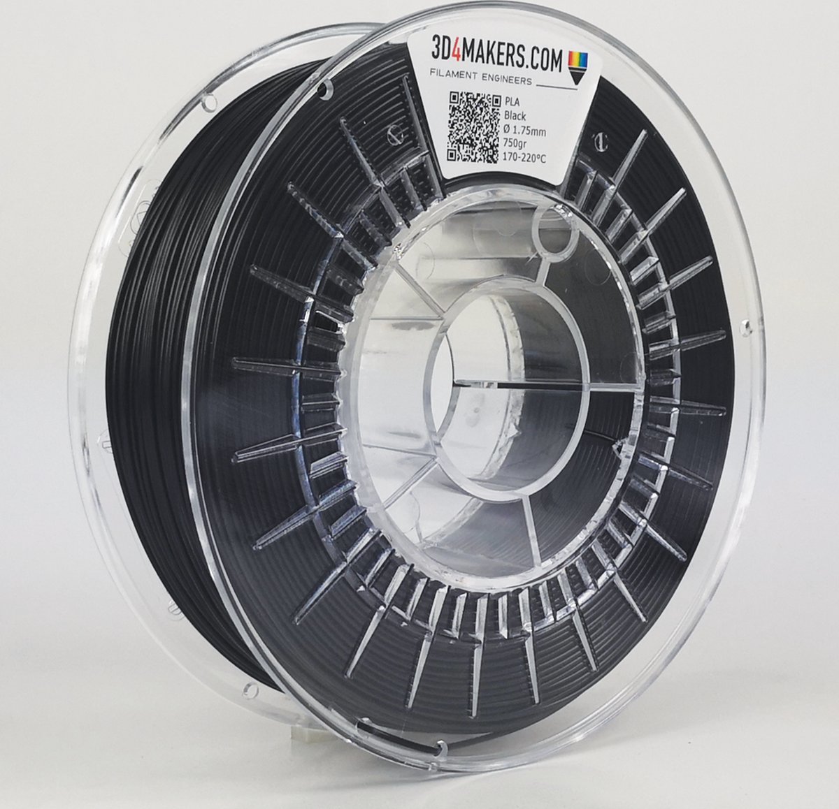 3D4Makers - PLA Filament - 2.85mm - 2300 gram - Black