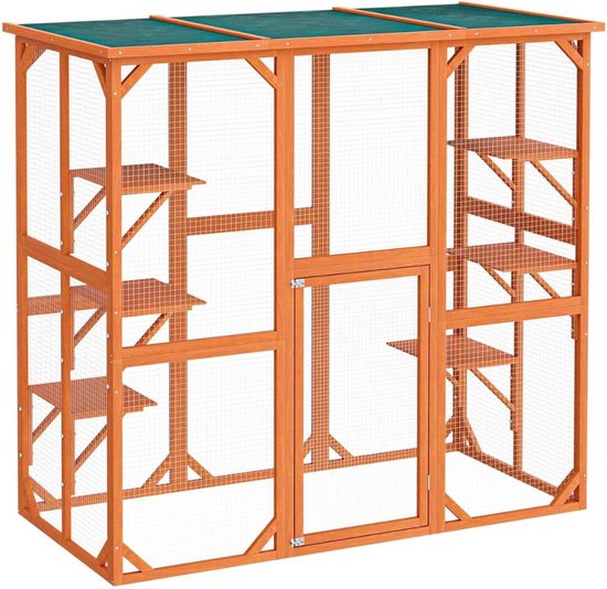Luxe Kattenbench – Met Etages & Ligbankjes – Kattenkooi – Kattenren – Kattenhuis – XXL Design – Hoogwaardig Hout