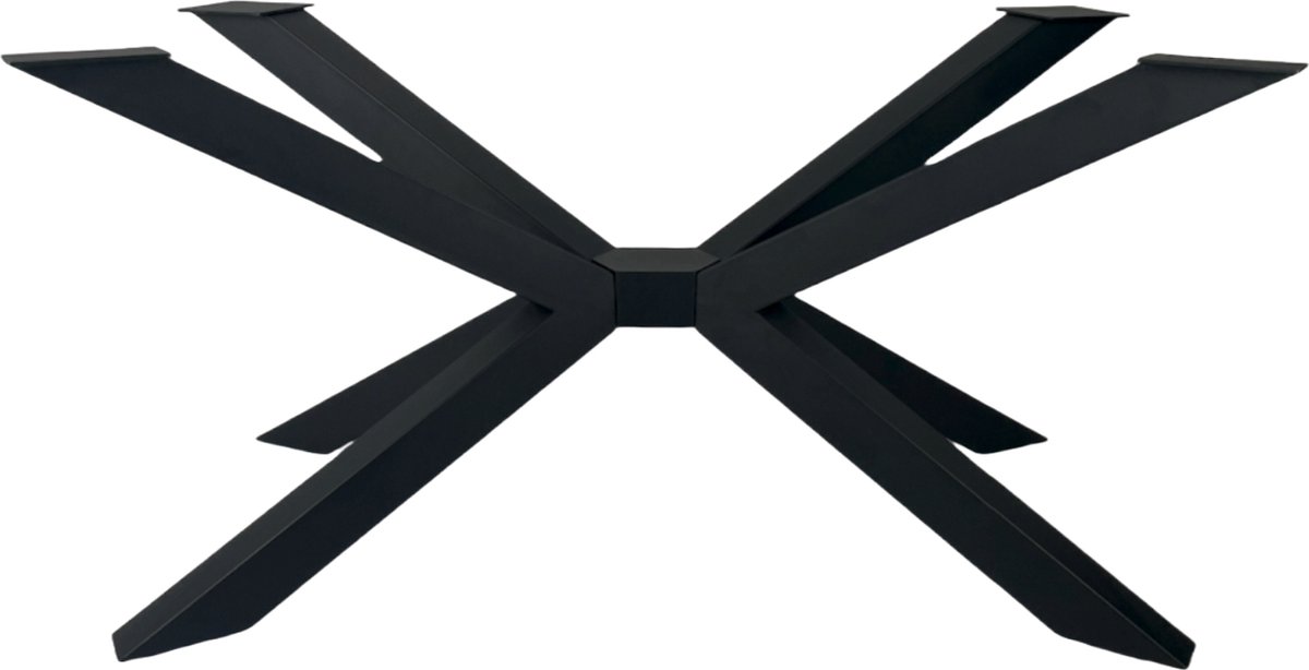 Stalen Zwart Gepoedercoate Spider Onderstel - 140x70 - Zwart - Spider Tafelpoot