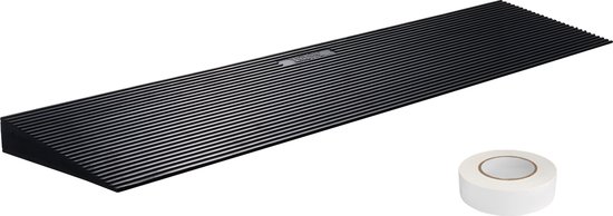VEVOR Drempelhelling, Hoogte 10,8 Cm, Oprijplaat Van Rubber Draagkracht 15 Ton Rolstoeltoegang Antislip Voor Doorgang Fietsen Scooters Motorfietsen 50 X 30 Cm 774140338