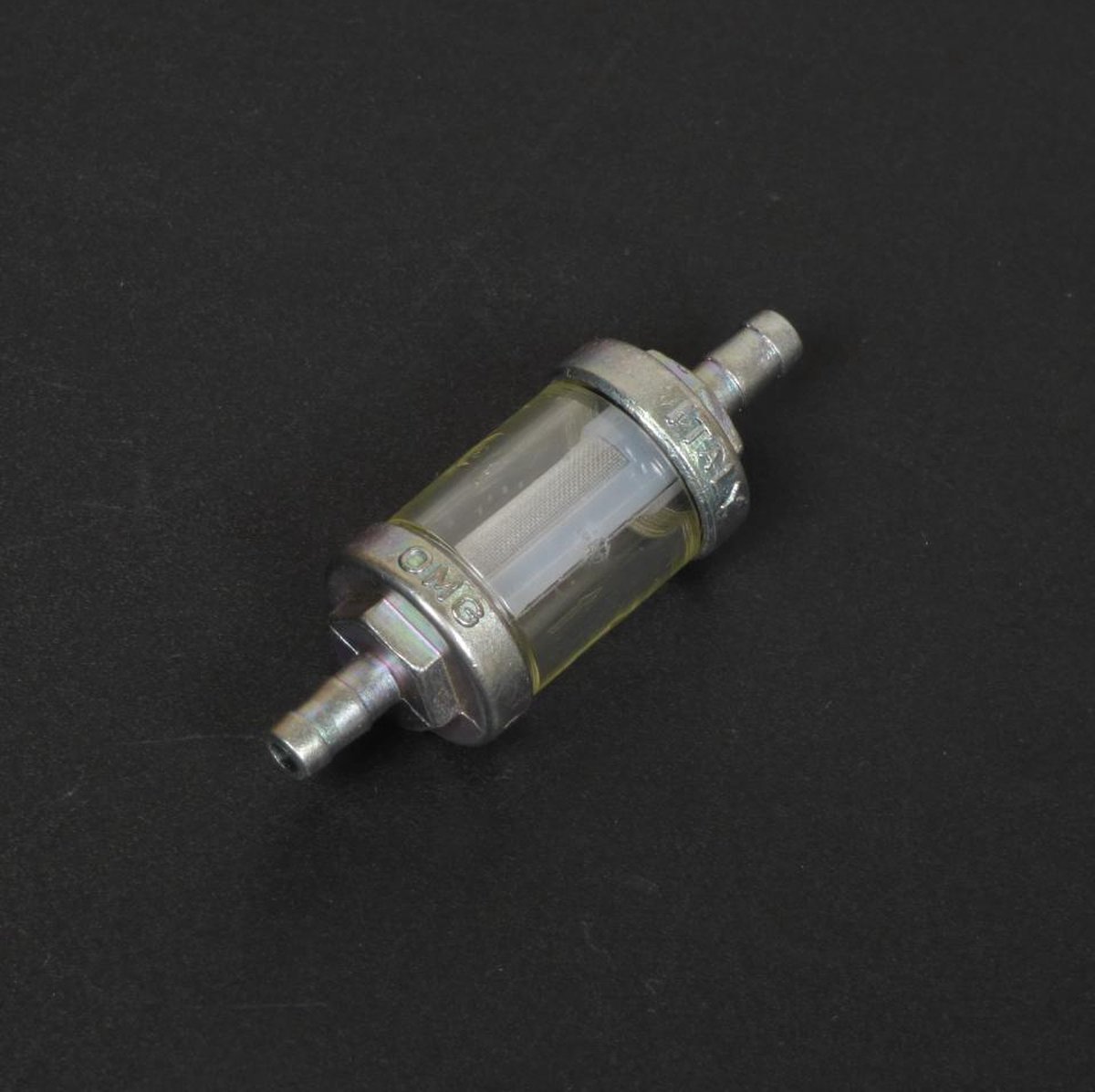 OMG-benzinefilter voor Chinese scooter 50 scoot 6 mm nieuw