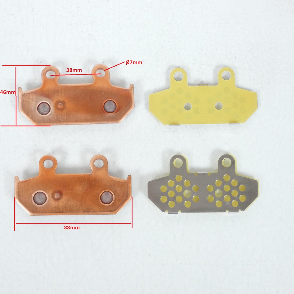 paar oem remblokken voor suzuki 250 an skywave ss 2007-2008 13968r