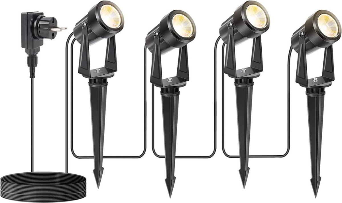 White-Label® Tuinspots voor Buiten - Tuinverlichting - Zwart