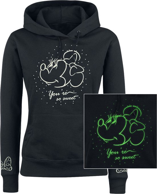 Mickey Mouse So Sweet Dames Trui met capuchon - zwart - M