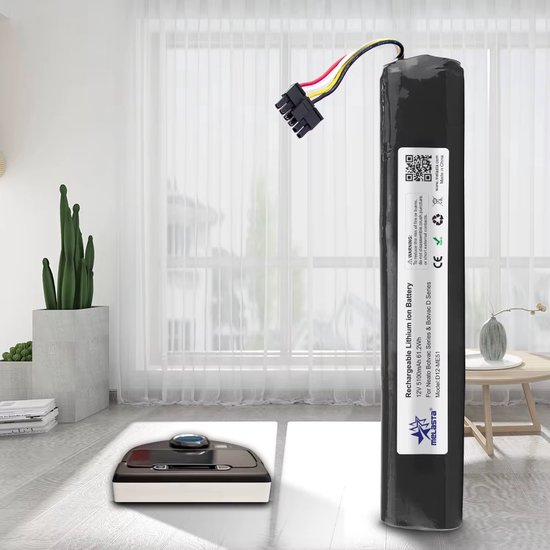 Batterie Li-ion Melasta 12 V pour Neato Botvac 70e, Neato Botvac 75, Neato Botvac 80, Neato Botvac 85, Neato Botvac D75, Neato Botvac D85, 5100 mAh