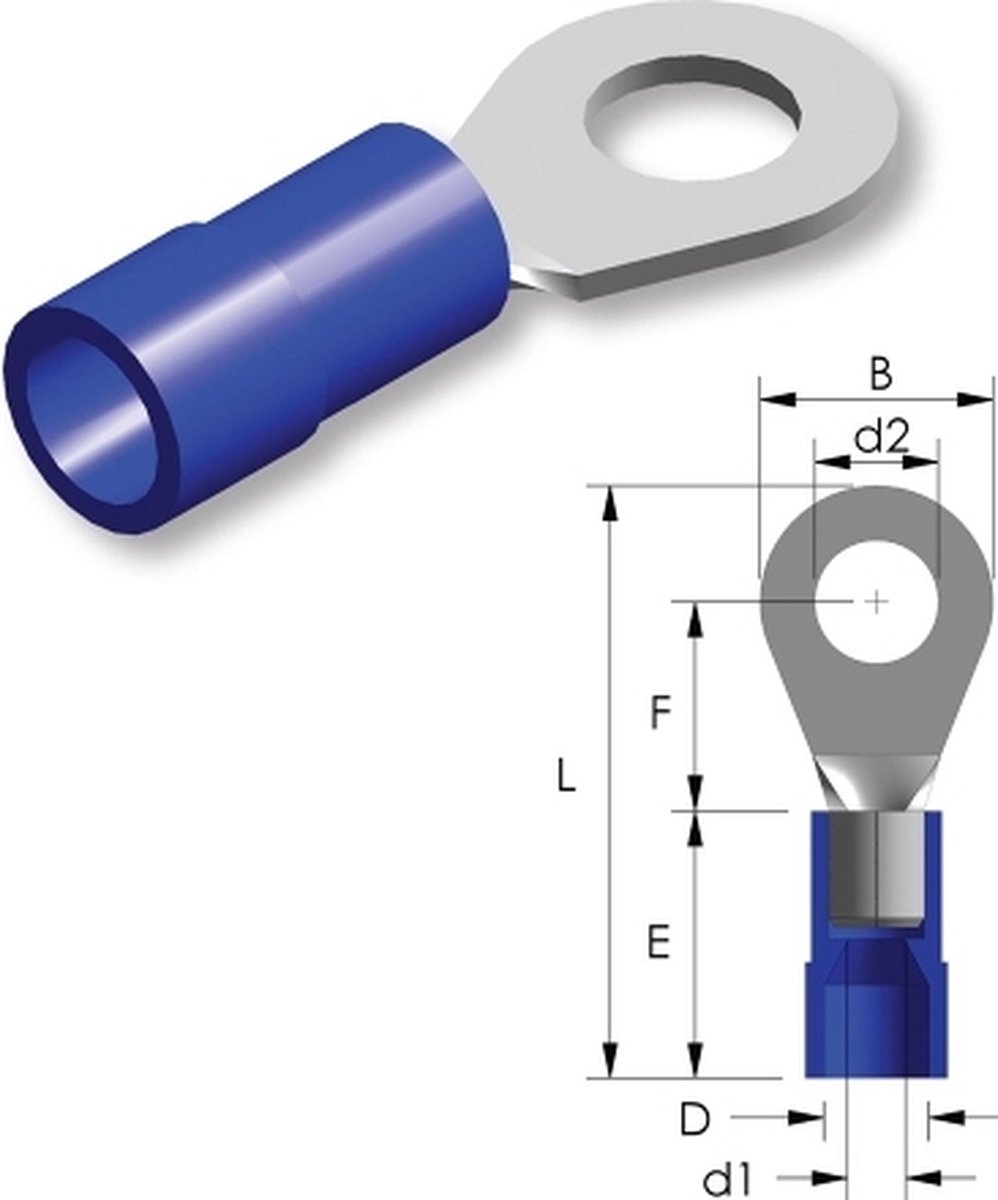 Tirex - Ringtong Nylon M4 / 1,5 ~ 2,5mm² 100st.