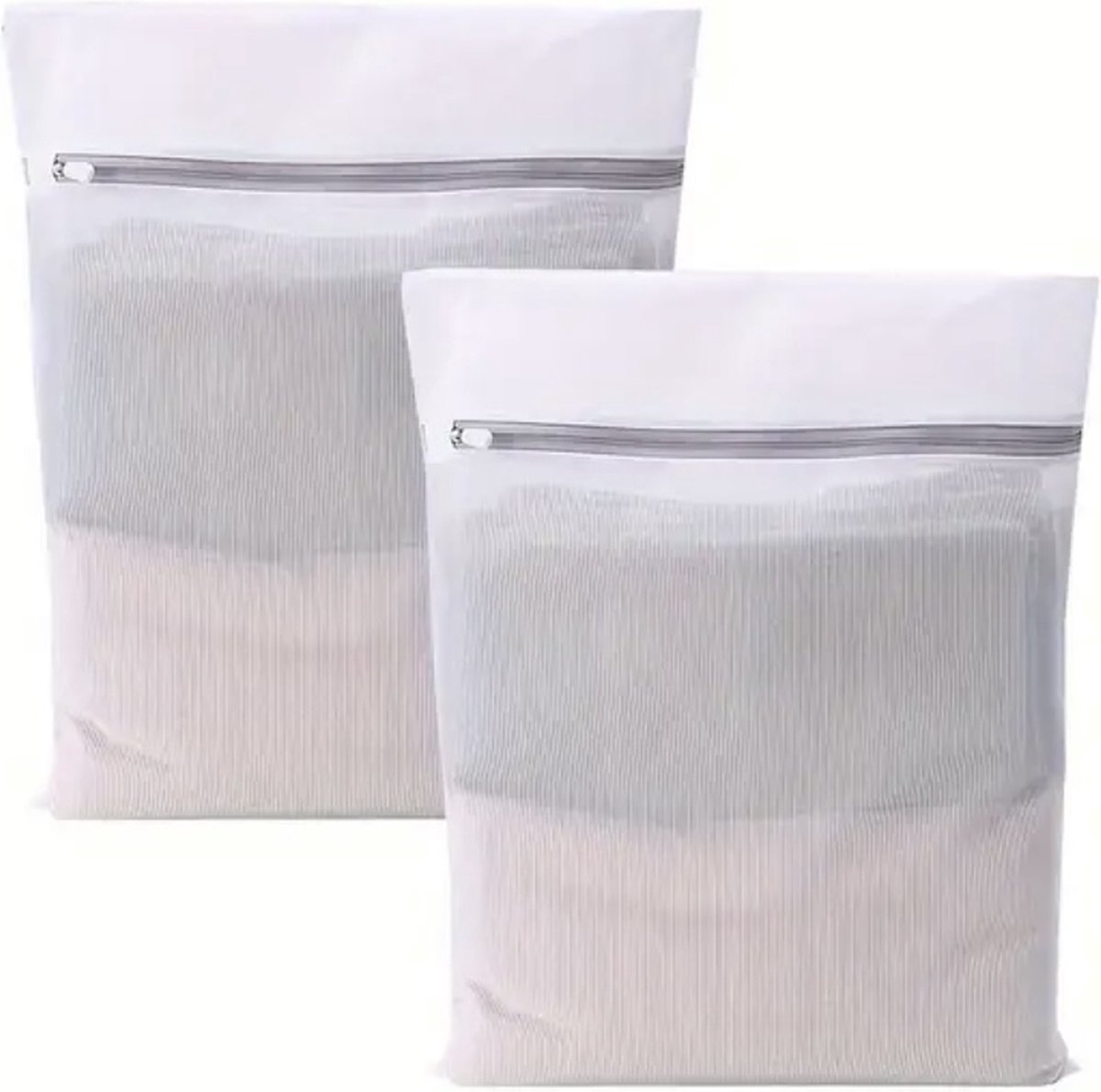 Set van 2 waszakjes met rits 40x30cm - Waszakjes met rits - Waszakje - Waszak - Waszakken - Wasnet - Wasmachine zakjes - Wasmachine - Bh waszakjes - Delicaat wasgoed - Kledingzakjes - Laundry bag set - Wasgoed