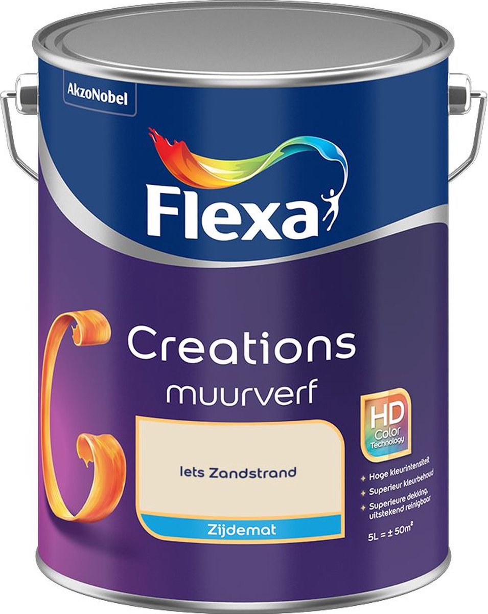 Flexa Creations Muurverf Zijdemat Iets Zandstrand 5 L
