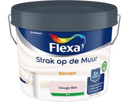 Flexa - Strak op de Muur Binnen Muurverf Mat - Vleugje Bes - Mengverf - 2.5 L