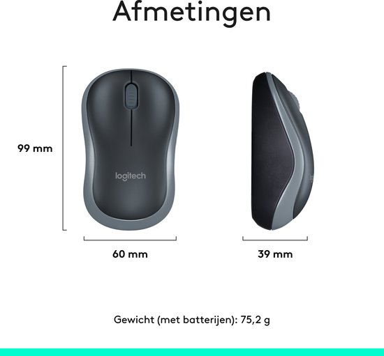Logitech MK270 - Draadloos Toetsenbord en Muis - Qwerty