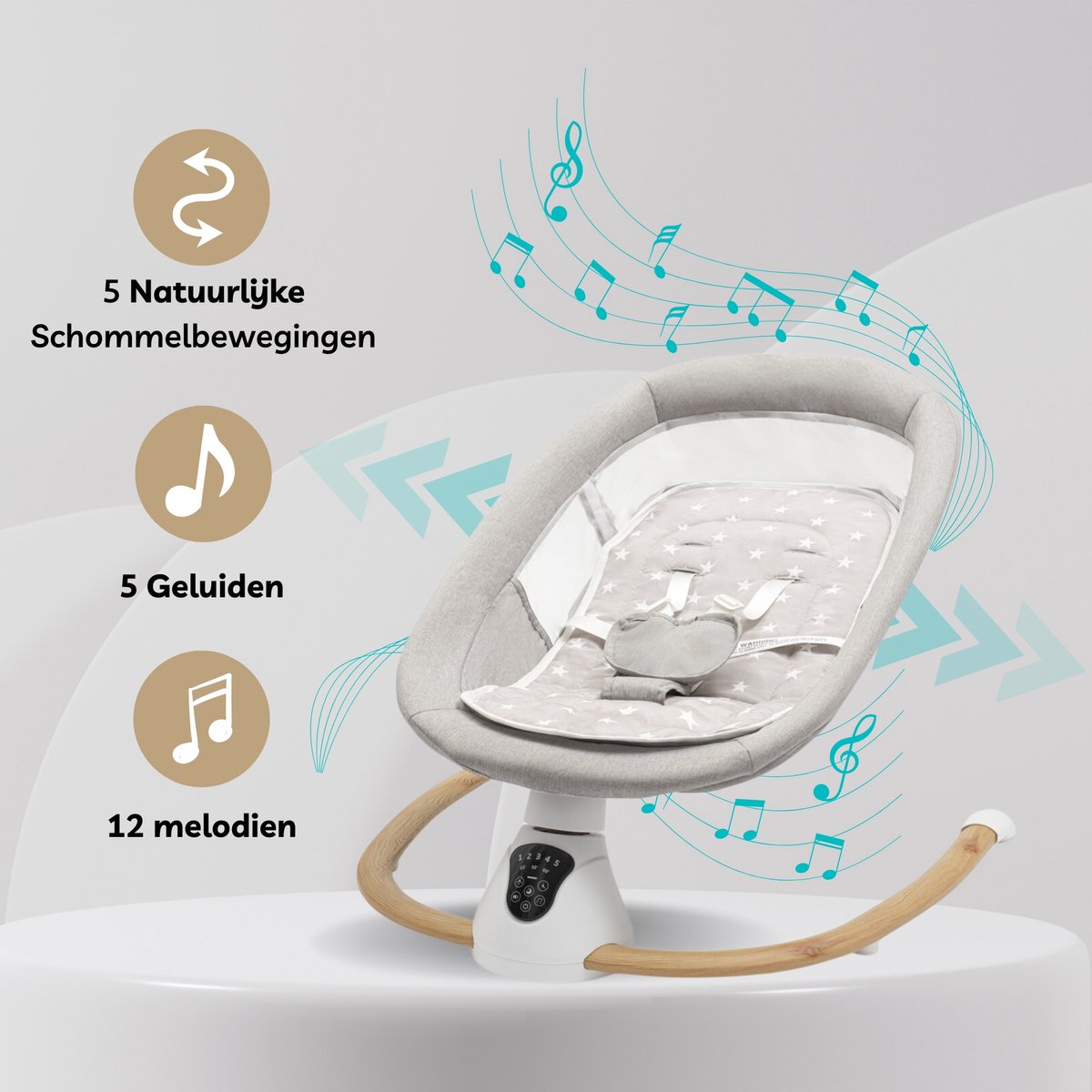 carero Wipstoel Baby - Elektrische Schommelstoel thumbnail 6