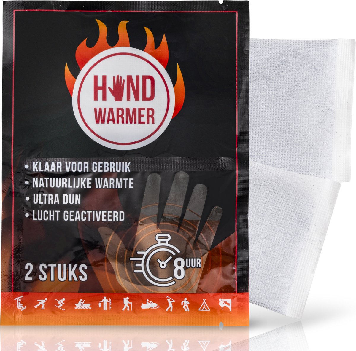 Goedkoopste Handwarmers 24 stuks (12 paar) voor o.a. fietsen, wandelen, skiën, vissen of om buiten comfortabel naar een wedstrijd te kijken - 8 uur warmte