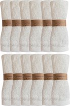 green-goose® Bamboe Doekjes - 12 Stuks - 26x26 cm - Wit - Duurzame Baby Spuugdoekjes - Gezicht Reinigingsdoekjes