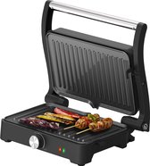 Tomado TGC3001S - Contactgrill - Tosti apparaat - Instelbare temperatuur - PFAS vrij - 1500W - Zwart/RVS