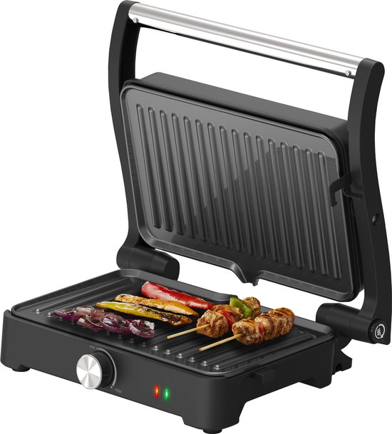 Tomado TGC3001S - Contactgrill - Tosti apparaat - Instelbare temperatuur - PFAS vrij - 1500W - Zwart/RVS