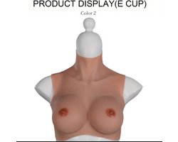 Siliconen borsten- E cup- Nep Borsten- 100% siliconen- 2800 gram -Crosdresser- Travestiet- Cosplay-Breastplate-Travestie