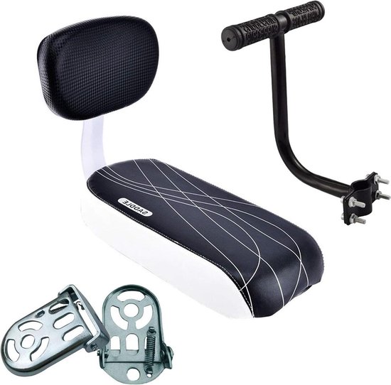 auvstar Fiets-achterzitkussen, PU-leer, kinderfiets-achterzitkussen, veiligheidsfietsaccessoires voor buiten, fiets-achterzithandgreep voetsteunset, geschikt voor kinderen/volwassenen auvstar Fiets-achterzitkussen, PU-leer, kinderfiets-achterzitkussen, veiligheidsfietsaccessoires voor buiten, fiets-achterzithandgreep voetsteunset, geschikt voor kinderen/volwassenen