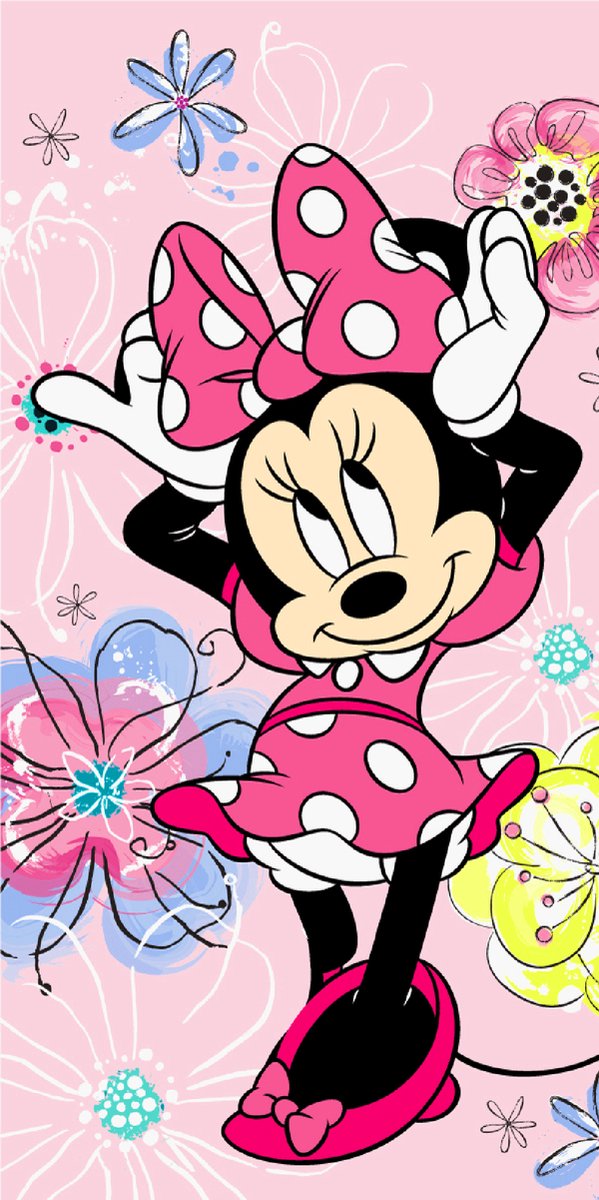 Disney Minnie Mouse Strandlaken Strik - 70 x 140 cm - Katoen