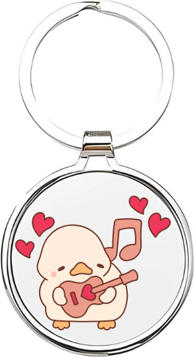 Akyol - Eenden Sleutelhanger - eend - Dierenliefhebbers - Badeend - duck - baby eend - kuikentje - vogel - sleutelhanger voor de dierenliefhebber - vijverdier - huisdier - boerderijdier - 4 x 7,5 CM