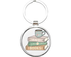 Akyol - Boeken Sleutelhanger - boek - Liefhebbers van boeken - Boeken - book - boekenclub - boekenliefhebber - bibliotheek - bieb - roman - thriller boek - e-reader lezers - 4 x 7,5 CM