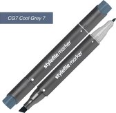 Stylefile Twin Marker - Cool Grey 7 - Ce marqueur de haute qualité est idéal pour les designers, architectes, graffeurs, dessinateurs et étudiants en design