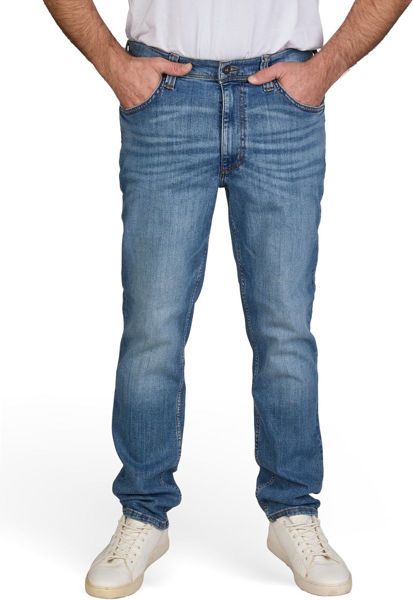 Mustang Heren Jeans Broeken Washington regular/straight Fit Blauw Volwassenen Denim Jeansbroek