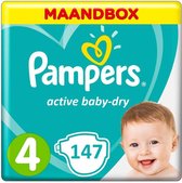 Pampers Active Baby Dry Maat 4 - 147 Luiers - Maandbox