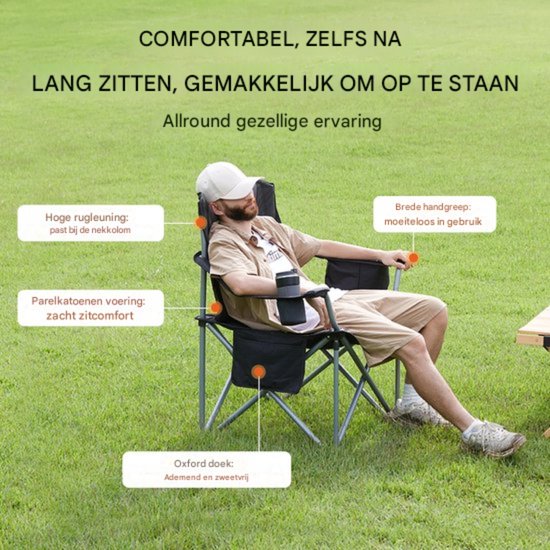Campingstoel - Vouwstoel - Visstoel - Strandstoel - Opvouwbaar van Camp — afbeelding 2