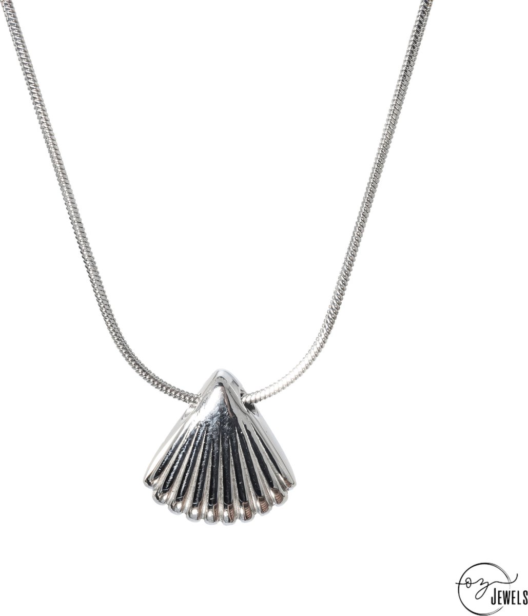 OZ Jewels – Elegante Schelp Ketting – 18K Verguld – Vrouwen – Verstelbare