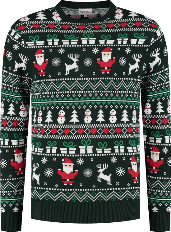 Wrong Pull de Noël Femme & Homme - Pull de Noël - 100% Katoen biologique "Le pull de Noël parfait" Taille M - Sinterklaas - Noël - Cadeau de Noël