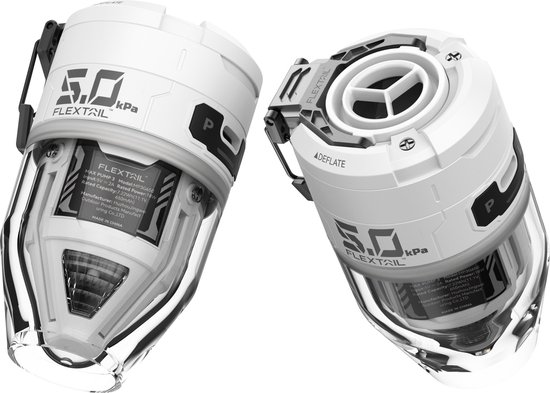 FLEXTAIL MAX PUMP 3 - Hoge snelheid 2-in-1 oplaadbare luchtpomp en zaklamp lichtgewicht kleur ORANJE van Flextail — afbeelding 2