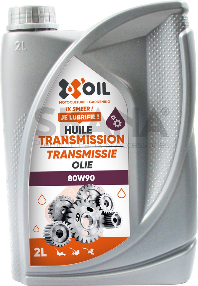 Transmissieolie X'OIL 80W90 (API GL4, MIL-L-2105). Inhoud 2 liter .