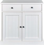 Wright dressoir 2 deuren, 2 lades wit.