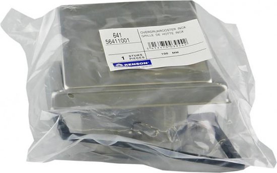 Renson Overpressure Grill 641 Hotte en acier inoxydable 100 mm