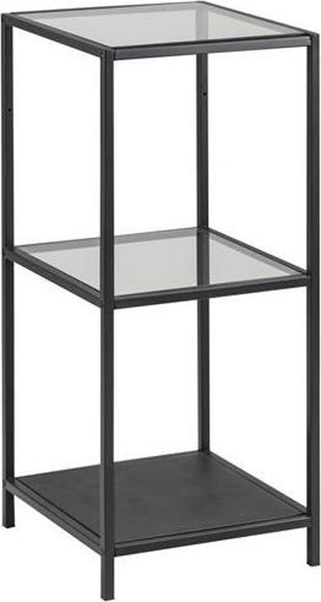Sea opbergrek met 2 plankjes glas transparant.