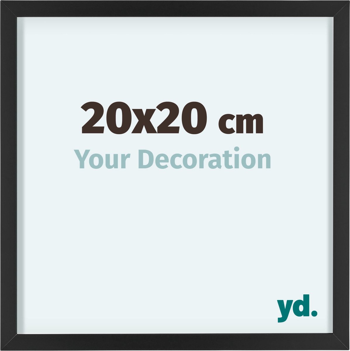 yd. Your Decoration - Fotolijst 20x20 cm - Aluminium - Zwart - Virginia